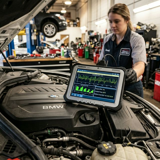 Engine diagnostic testing at Newcastle Automotive Repair